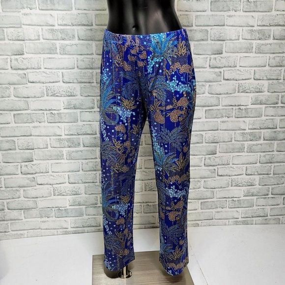 Vintage 60s 2pc Outfit Sleeveless Tank High‎ Waisted Pants Lounge Leisure Set - Picture 8 of 9